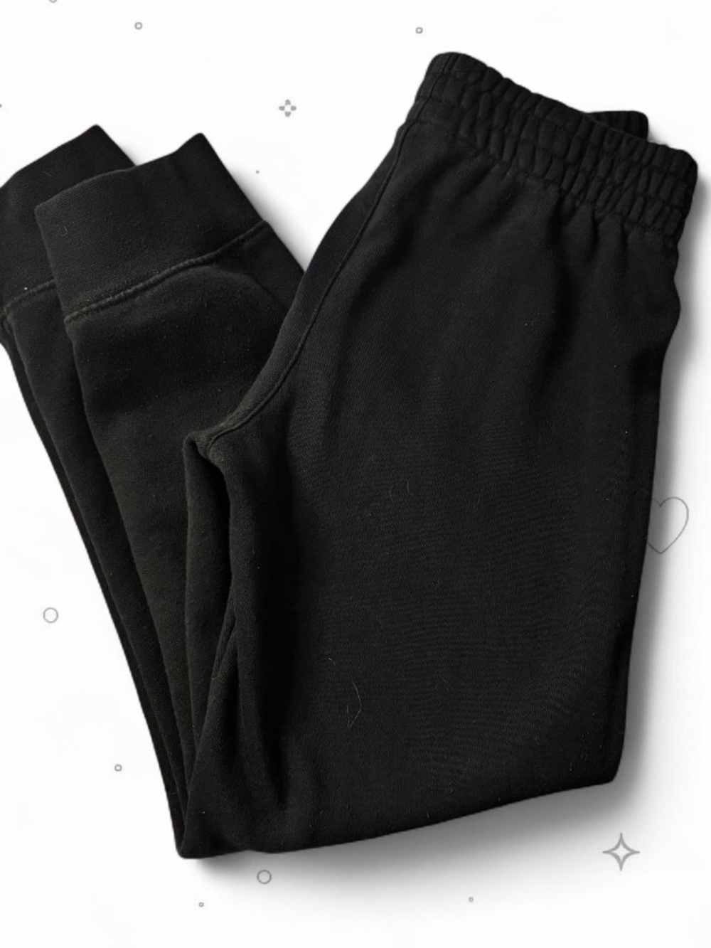 Nike Boys Size 7 Black Club Fleece Cuffed Jogger Sweatpants Red Swoosh